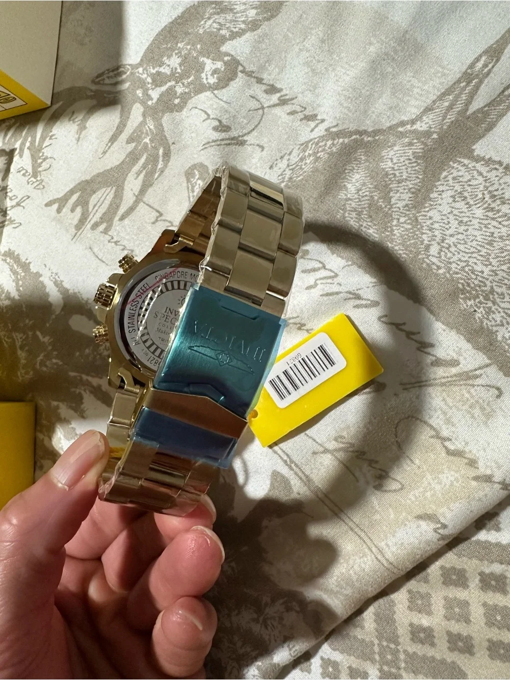 Invicta Specialty Men’s 48mm Blue Dial Chronograph Quartz Gold Box